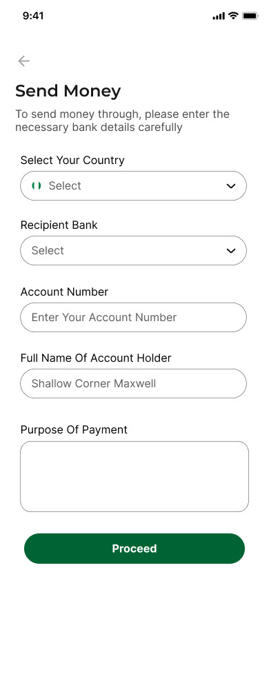 BroadMoney — Send money