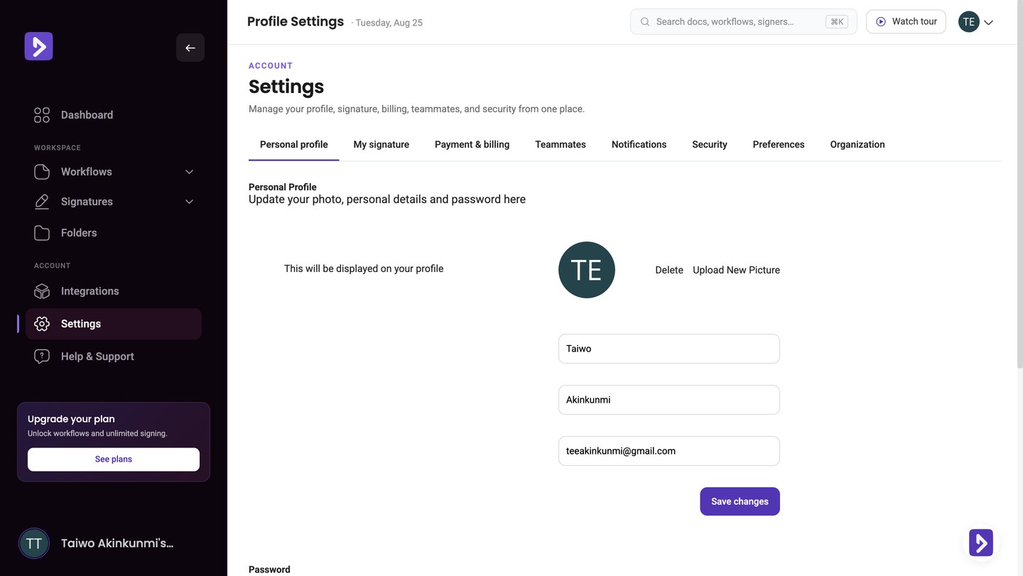 Doxflowy — Integrations and settings