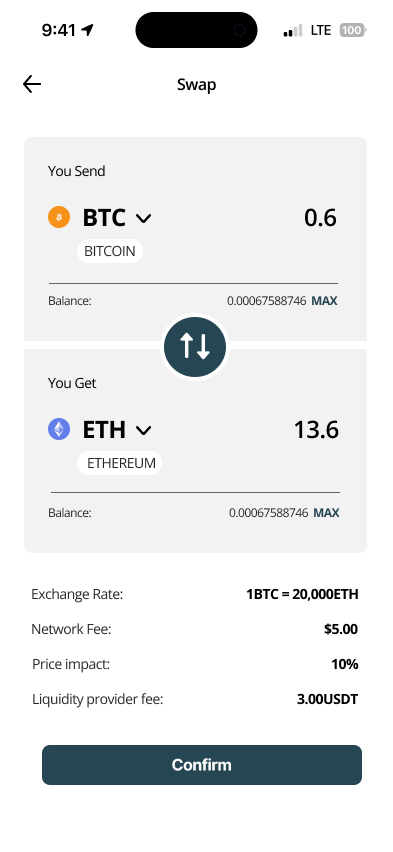 Help2Pay — Send and confirm