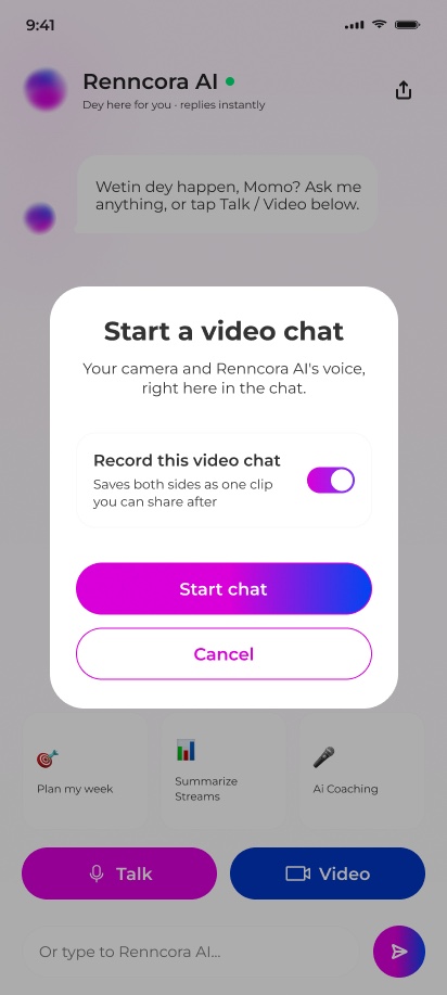 Renncora — Video, with consent