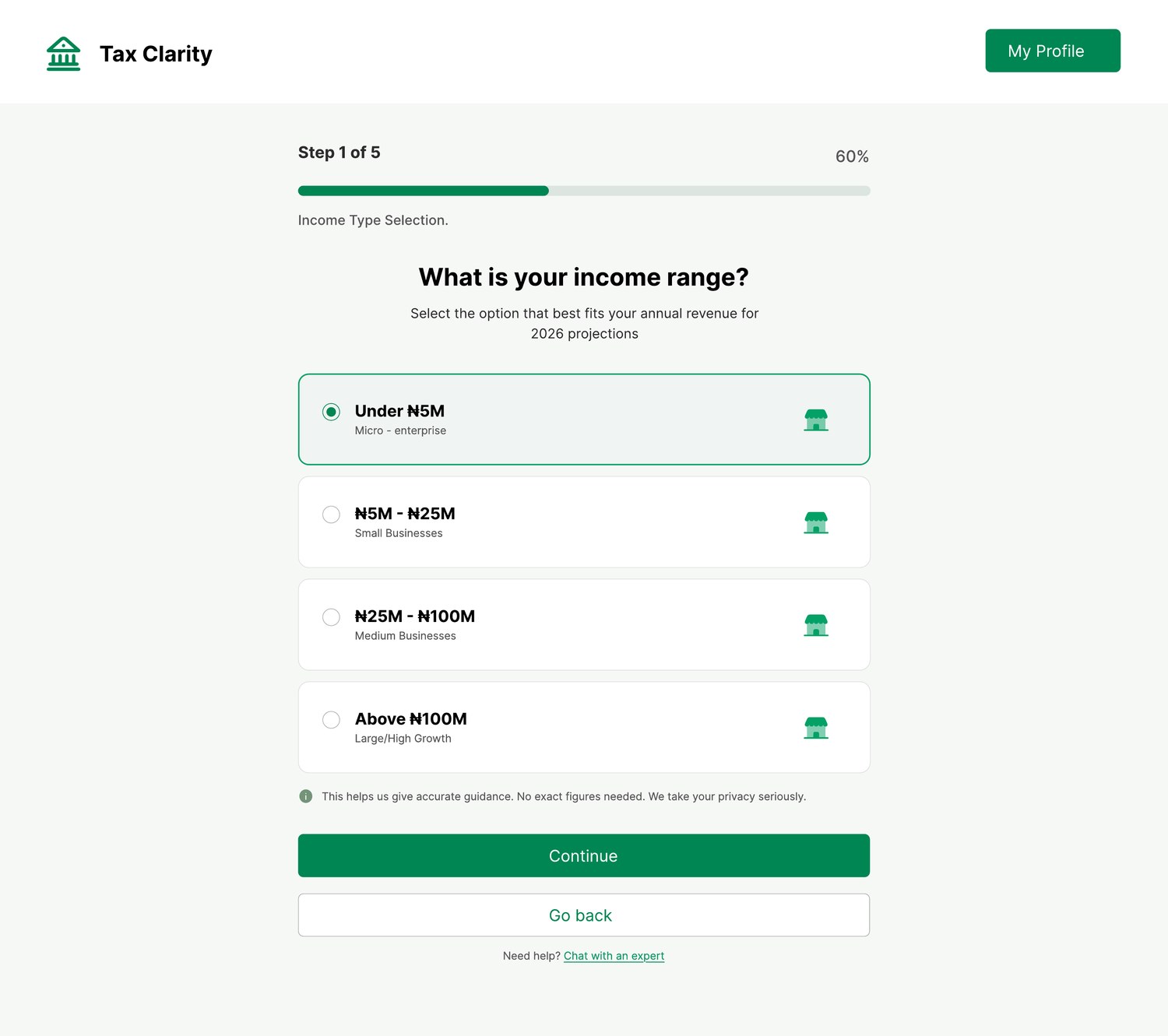 Tax Clarity — Three questions