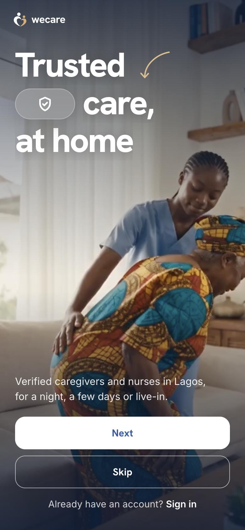 WeCare — Welcome
