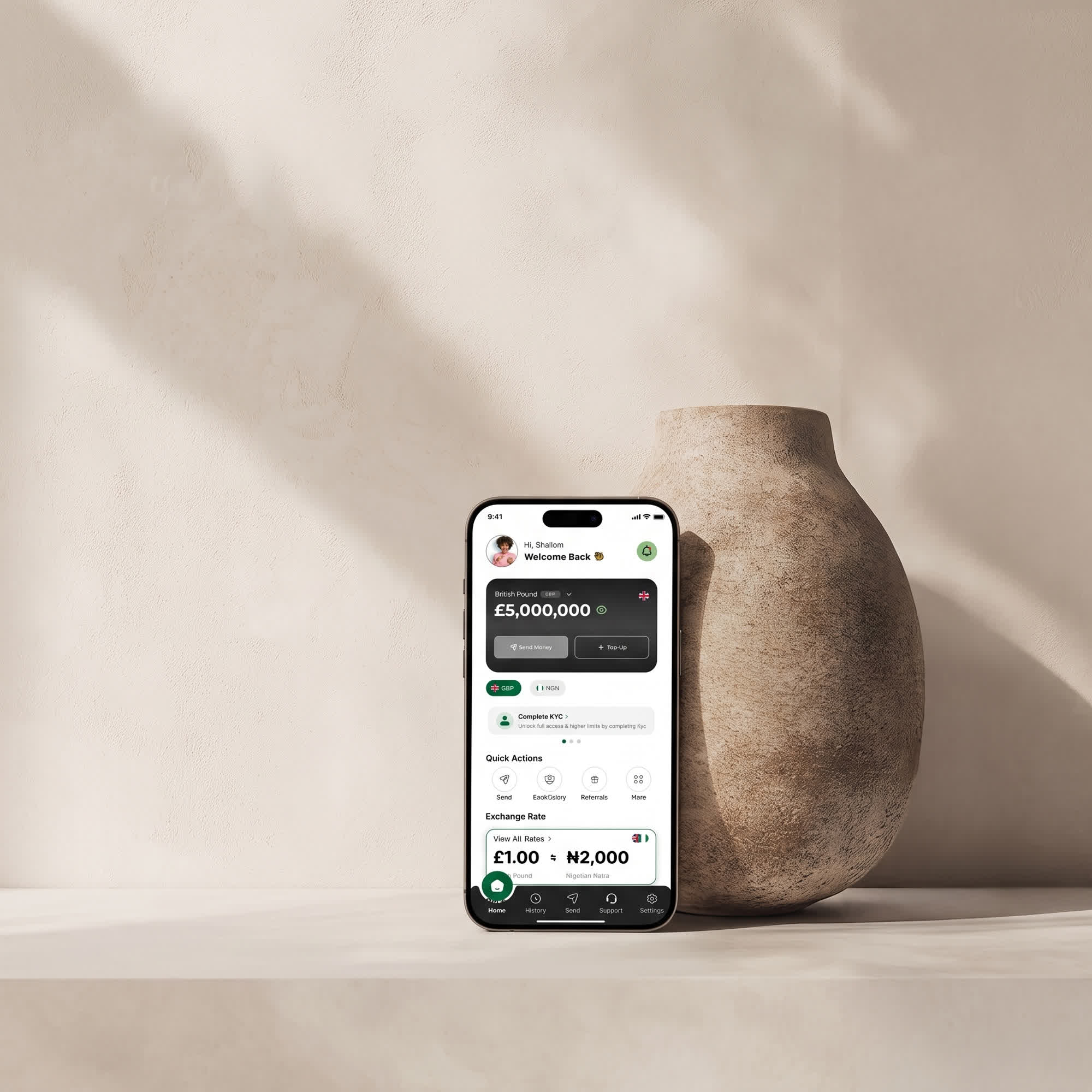 BroadMoney — Fintech · 55% → 22% drop-off