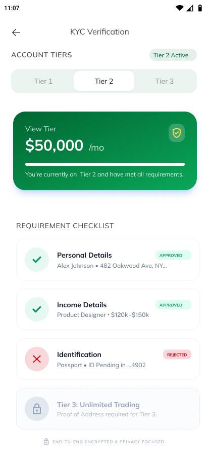 Wosi Wosi — Account tiers